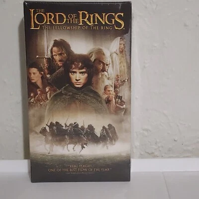 The Lord of the Rings Fellowship of the Ring 2002 VHS Sealed - Never Circulated - Image 1 of 4