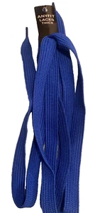 Fat Shoelaces Thick Flat 3/4" Wide Shoelaces Solid Color Royal Blue - Picture 1 of 1