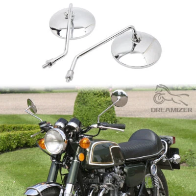 适用于本田 CB 350 450 550 600 650 750 900 M10 铬摩托车后视镜 — 第 1/4 张图片