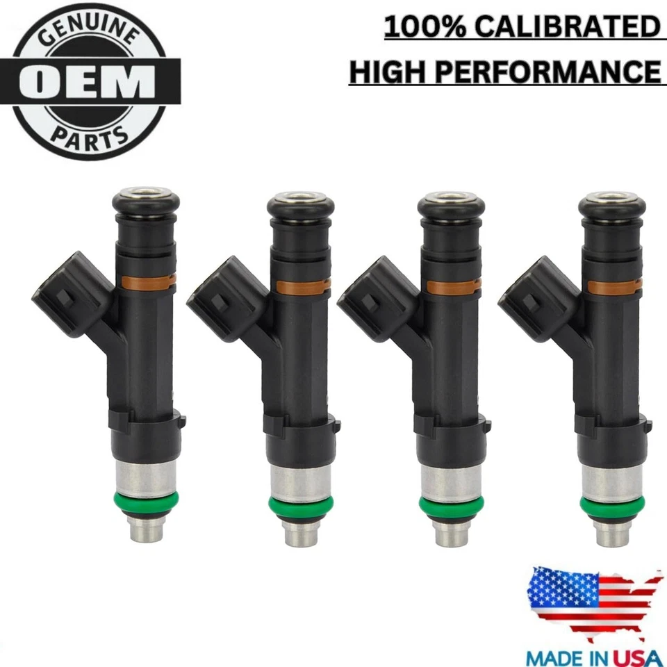 4X NEW OEM BOSCH Fuel Injectors 2006, 2007, 2008, 2009 Mercury Milan 2.3L I4 - Image 1 of 4