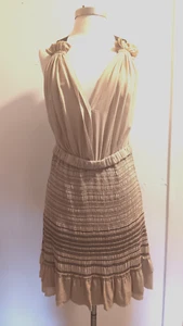 Isabel Marant halbtransparentes Seidenkrepp gerafftes Kleid Gr. 0 - Bild 1 von 7