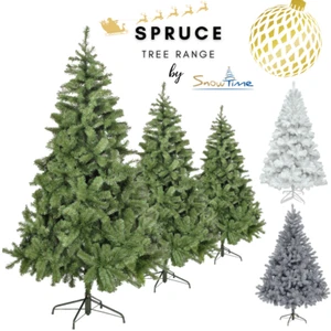 Christmas Tree Green Grey White Spruce 4ft 5ft 6ft 7ft 8ft 9ft 10ft Trees - Picture 1 of 59