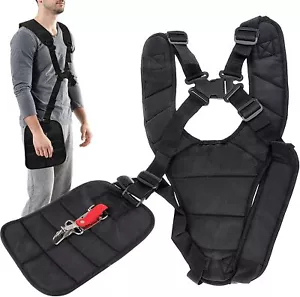 Profi Doppel Tragegurt Schultergurt Freischneider für Motorsense Rasentrimme - Bild 1 von 15