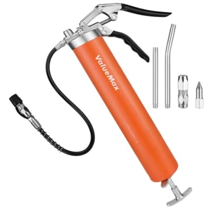 ValueMax Heavy Duty Grease Gun Kit 6000 PSI 14oz Load w/Flexible Hose Rigid Pipe - Picture 1 of 15