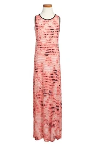 MIA CHICA 153651 Kids Stripe Maxi Dress Sleeveless Multicolor Sz. Medium - Picture 1 of 2