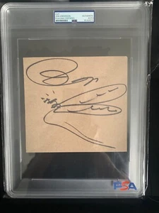JON ANDERSON HAND SIGNED+HAND DRAWN 6x7 ARTWORK YES SINGER PSA SLABBED - Picture 1 of 4