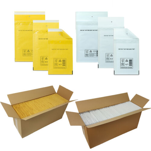 100 x brązowe białe koperty bąbelkowe torby wysyłkowe towary książki przesyłka