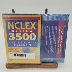 Brand New Sealed NCLEX Review 3500 CD-ROM W/ Nclex 250 Prep Book Springhouse - Picture 1 of 3