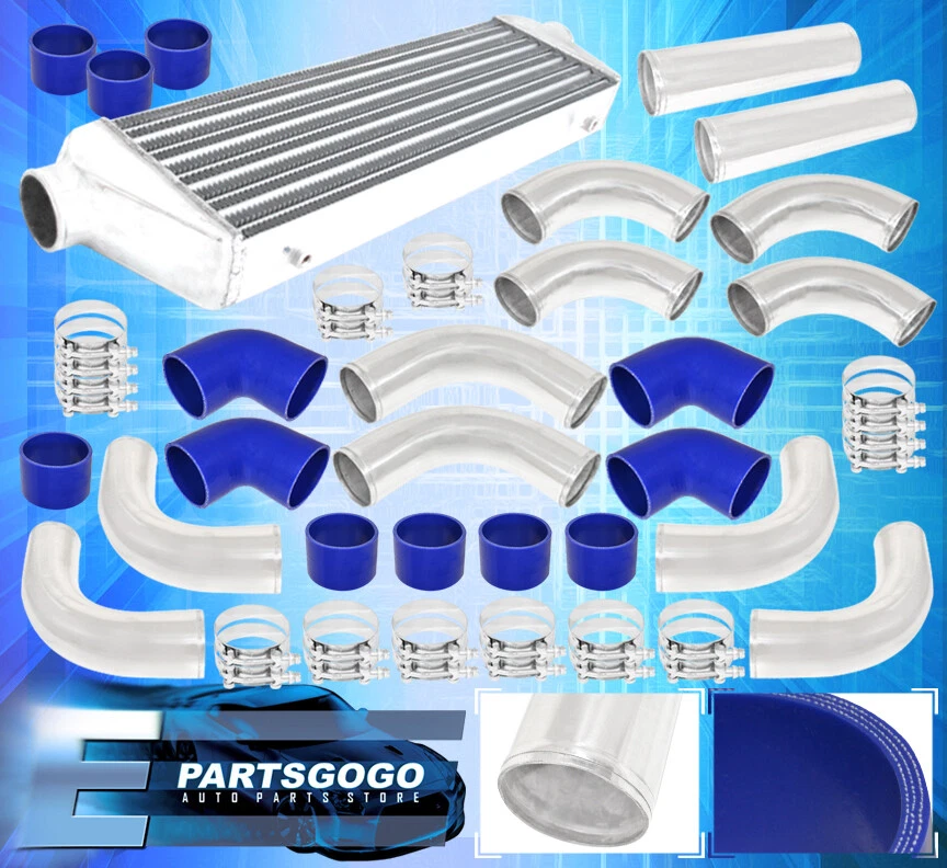 27.5" X 7" X 2.75" Fmic Aluminum Turbo Intercooler+ 2.5" Piping Kit+ Coupler Set Foto 1 de 1