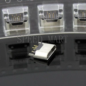 50 piezas Micro Mini USB Hembra Conector de Enchufe SMT PCB Colocación 5 Pines Tipo-B - Imagen 1 de 3