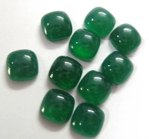 Natural Onyx Green Cushion Cabochon 6mm to 25mm Loose Gemstone - Picture 1 of 2