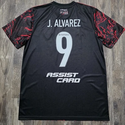 2021 Adidas River Plate выездной футбол Джерси Джулиан Альварес мужчин L Аргентина - Изображение 1 из 4