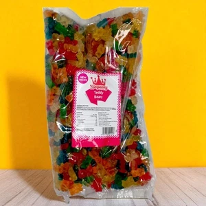 Kingsway Teddy Bears Gummy Sweets Fruit Flavour Jelly Bears Pick n Mix Retro - Picture 1 of 7