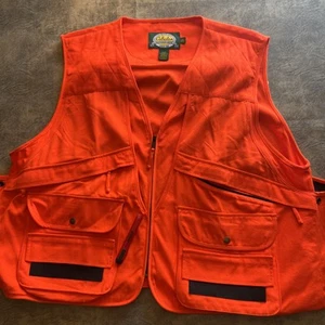 Cabela's Hunting Vest Men's 3XL Blaze Orange *SEE FLAW* - Picture 1 of 14
