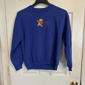 Vintage Winnie The Pooh Crew Neck Sweatshirt; Size XL Youth Kids ; Blue Color - Picture 1 of 11
