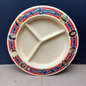1981 Deka Dukes Of Hazzard Divided Plastic Plate, COMB SHIP $1.99 - Picture 1 of 6