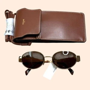 Celine Metal Triomphe CL40235U Sunglasses - Picture 1 of 4