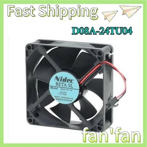 Wentylator Nidec D08A-24TU04 DC 24V 0.11A Falownik / Drukarka Wentylator chłodzący 80X80X25mm - Zdjęcie 1 z 1
