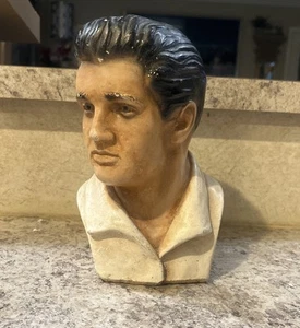 ELVIS PRESLEY, SAMMLERSTÜCK KREIDEGESCHIRR BÜSTE - VINTAGE 70er Jahre - Bild 1 von 7