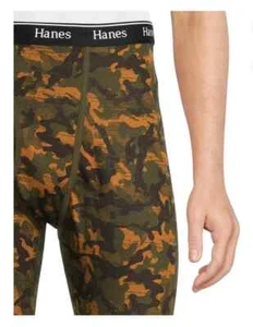 Pantalones térmicos HANES para hombre talla pequeña banda elástica cómoda sin etiquetas • camuflaje - Imagen 1 de 3