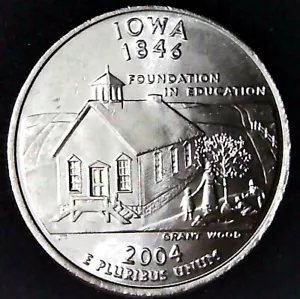 2004-D 25C State Quarter Iowa BU CN CLAD (I choose) uc - Picture 1 of 2