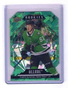 Fredrik Karlstrom Rookie Green Rainbow card 113 #d 59/99 2022-23 UD Allure - Picture 1 of 2