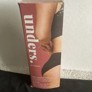 Unders by Proof Women's Black Period Light Absorbency Brief Underwear Size XL - Picture 1 of 8