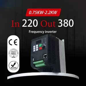 Inverter VFD Boost AC Inverter di frequenza 1fase 220V ingresso a 3fase uscita 380V - Foto 1 di 31