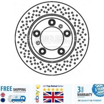 Brake Disc BBD5836S For Porsche CAYMAN 05-13 BOXSTER 10-11 98635240301 - Image 1 of 3