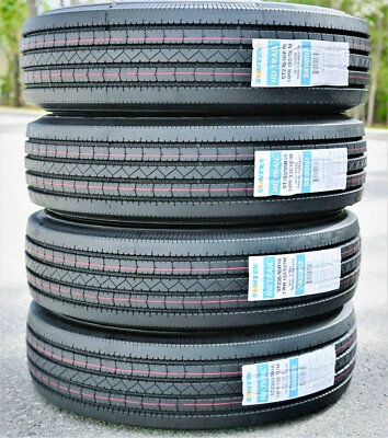 4 New Suntek HD Trail + All Steel ST 235/85R16 Load G 14 Ply Trailer Tires - Imagem 1 de 4