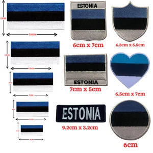 Estonia País Internacional Diferentes Banderas Hierro En Parche Bordado Coser - Imagen 1 de 12