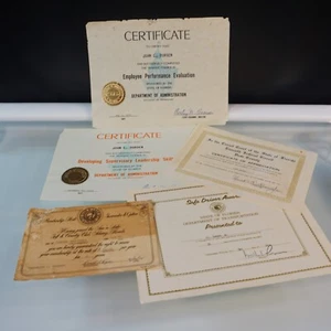 Vintage Ephemera Junk Journaling Golf Club Membership Driver Award Certificates - Picture 1 of 6
