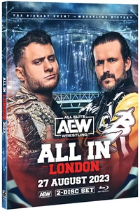 Official AEW All Elite Wrestling - All In London Wembley 2023 2 Disc Blu-Ray Set
