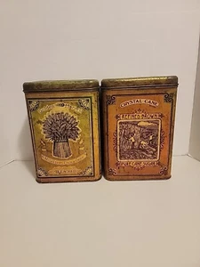 Vintage Golden Harvest Flour And Crystal Cane Sugar Tins - Picture 1 of 7