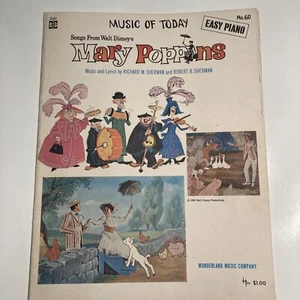 Mary Poppins Music And Lyrics By Richard & Robert Sherman RARE No.60 - Picture 1 of 5