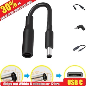 DC 7.4mm 4.5mm AC cargador fuente de alimentación adaptador de carga convertidor cable para Dell - Imagen 1 de 13