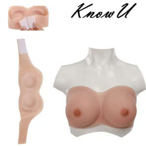 KnowU Silicone Breast 8TH C Cup Fake Tits Boobs Upgrade Wrap Lingerie Design - Picture 1 of 16