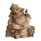 Statue Ganapati Ganesha dieu éléphant sculpture en bois sculptée à la main art balinais