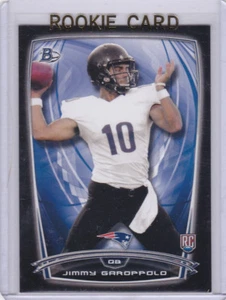 Tarjeta de novato Jimmy Garoppolo 2014 Bowman RC New England Patriots ¡INSERTO NEGRO LE! - Imagen 1 de 1