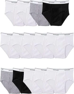Big Tag Free Cotton Briefs Assorted Colors Boys – 14 Pack – Black/White/Grey ... - Picture 1 of 1