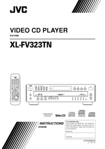 JVC XL-FV323TN Video CD Player Owners Instruction Manual Reprint - Picture 1 of 1