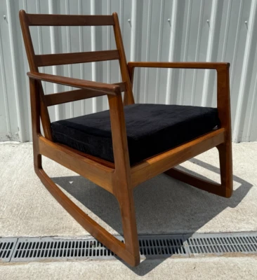 Scandinavian MCM Modern Teak Model 120 Rocker Ole Wanscher Rocking Chair Modular - Image 1 of 4