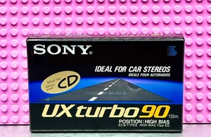 SONY UX TURBO 90 TYPE II BLANK CASSETTE TAPE (1) (SEALED) - Picture 1 of 3