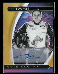 Cole Custer 2021 Chronicles Titan Gold Prizm Auto 4/10 - Picture 1 of 2