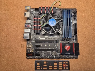 Материнская плата MSI Z97M ИГРОВАЯ + ЦП Intel Core i7-4790 + 32 ГБ RAM + экран ввода-вывода - Изображение 1 из 4