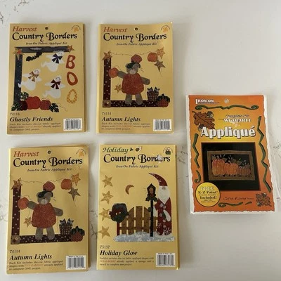 Lote de kit de apliques Country Borders vintage hierro en cosecha vacaciones Halloween otoño Foto 1 de 4