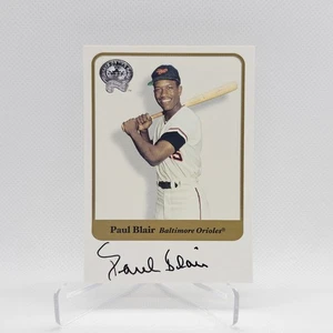 2001 Fleer Greats of the Game Paul Blair Baltimore Orioles Auto #NNO 9984 - Picture 1 of 3