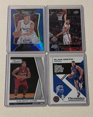 Blake Griffin Lot Of 4 Cards. Inc. UpperDeck Star Rookies, Select Blue Prizm/249 - Изображение 1 из 4