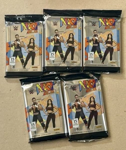 2022 WWE Panini NXT 2.0 Unopened Jumbo 15 Card Packs- Lot Of 5 - Picture 1 of 2