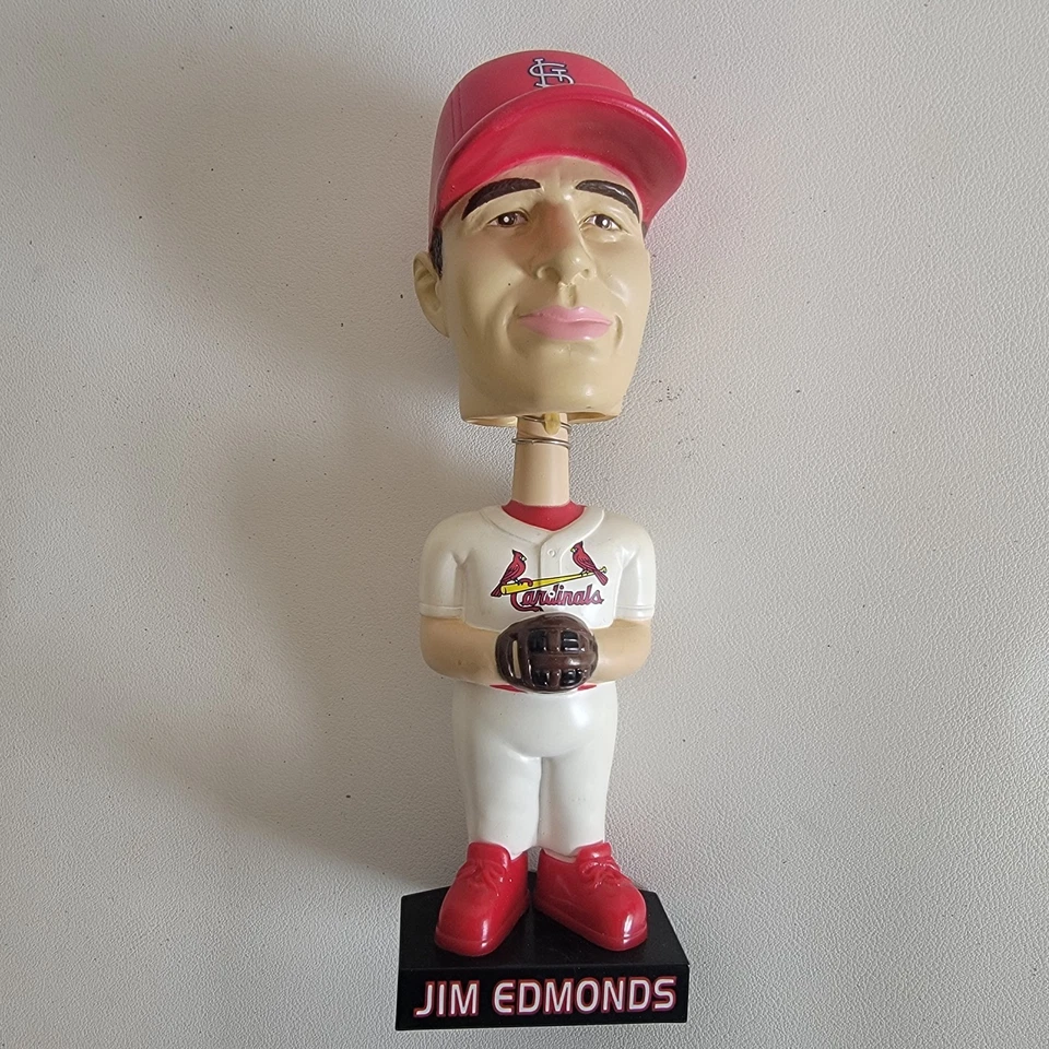 MLBPA Jim Edmonds Cardinals Bobblehead 2001 St. Louis Promo Retirado Raro STL Foto 1 de 4